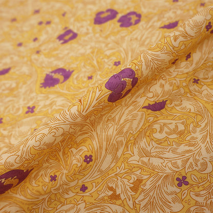 V&A Organic Cotton - Olive Orchard - William Morris - Bachelor's Button