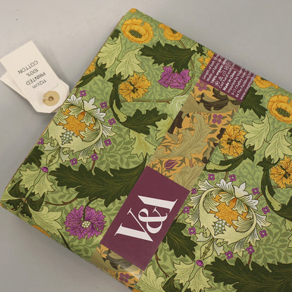V&A Organic Cotton - Olive Orchard - William Morris - Myrtle