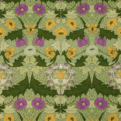 V&A Organic Cotton - Olive Orchard - William Morris - Myrtle