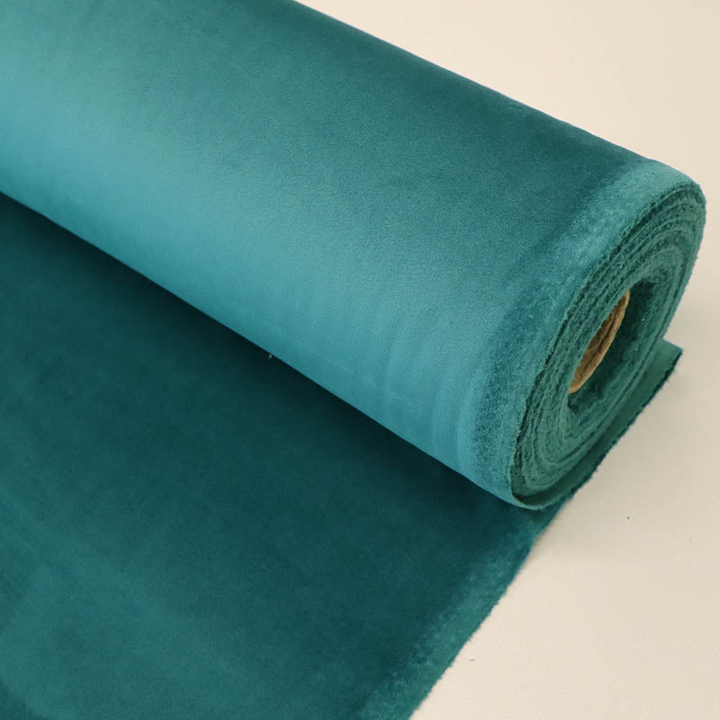 100% Polyester Petrol Green Velvet Fabric for dressmaking and soft furnishing