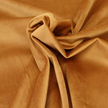 100% Polyester Gold Velvet Fabric for furnishing and dressmaking