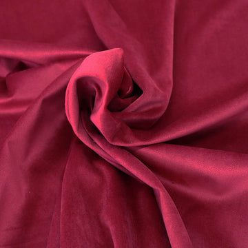 100% Polyester Red Velvet Fabric for furnishing and dressmaking