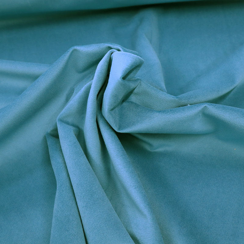 100% Polyester Turquoise Velvet Furnishing and Upholstery Fabric
