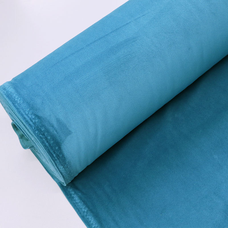 100% Polyester Turquoise Velvet Furnishing and Upholstery Fabric