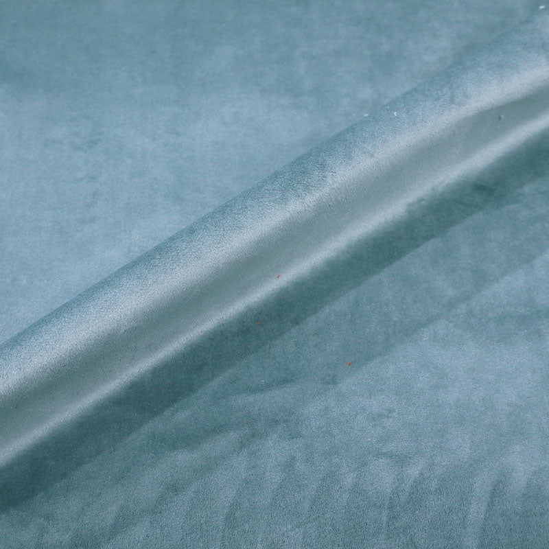 100% Polyester Ice Blue Velvet Furnishing Fabric