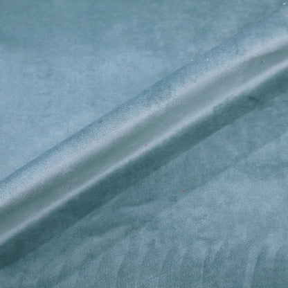 100% Polyester Ice Blue Velvet Furnishing Fabric