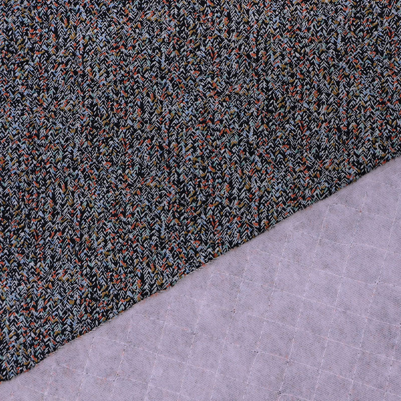 80CM REMNANT Vintage Black Quilted Cotton - Direction