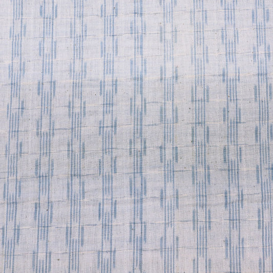 Vintage Blue and Cream Woven Quilted Cotton