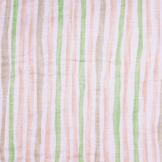 Vintage Quilted Cotton - Pale Stripe