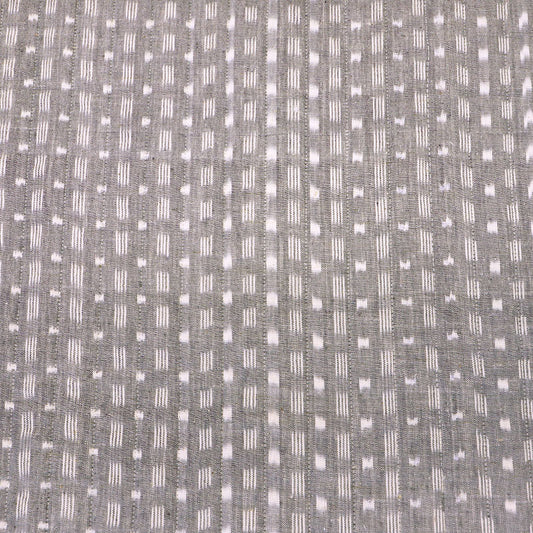 Vintage Quilted Cotton - Grey - Ikat Esque