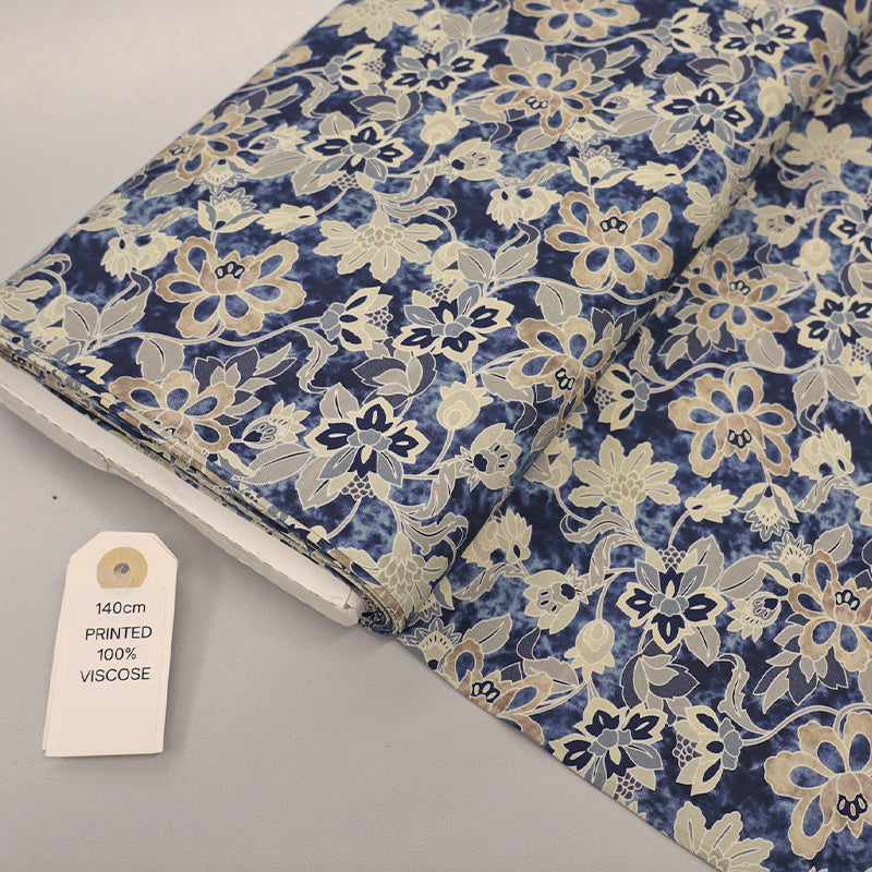 Viscose - Blue - Tumbling