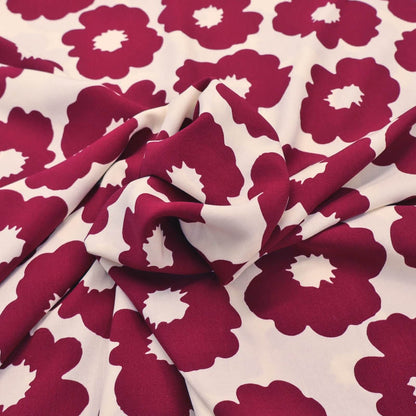 Viscose - Burgundy - Corsage