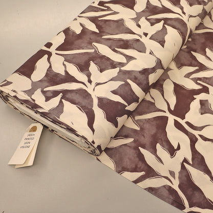Viscose - Dusky Leaves - Wobbly Leaves