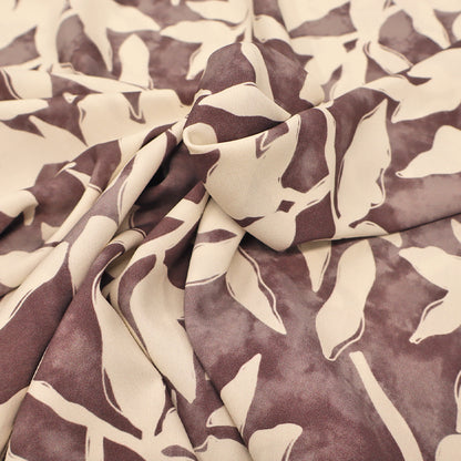 Viscose - Dusky Leaves - Wobbly Leaves
