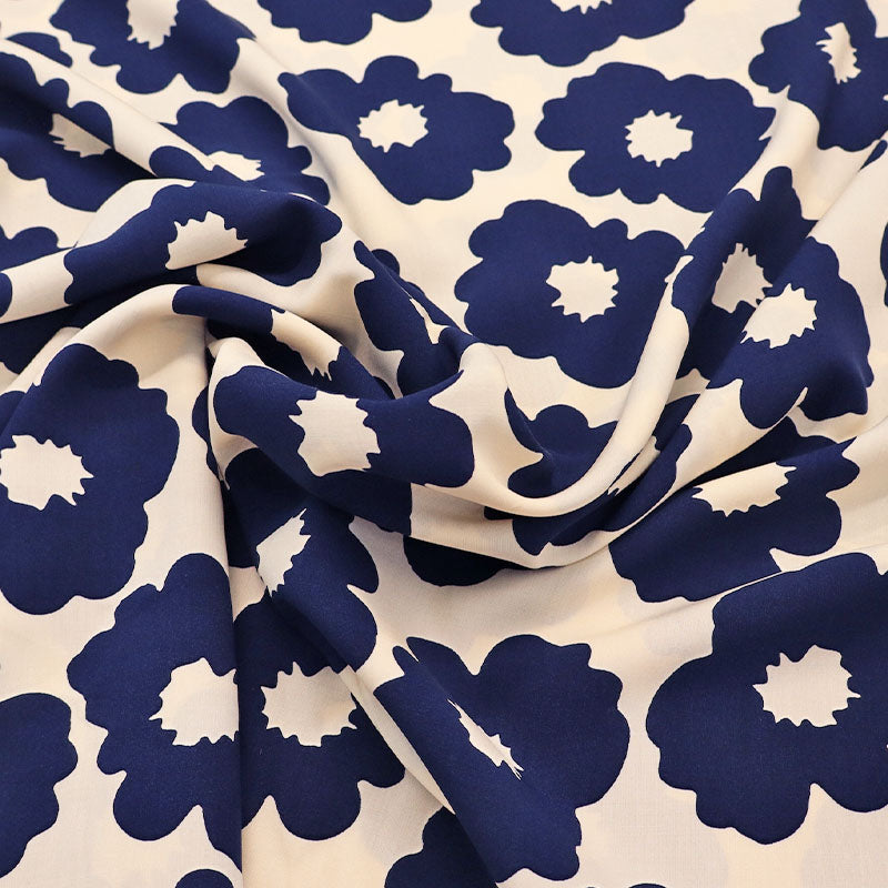 Viscose - Navy - Corsage