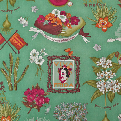 Viva Frida Cotton by Alexander Henry- Bright
