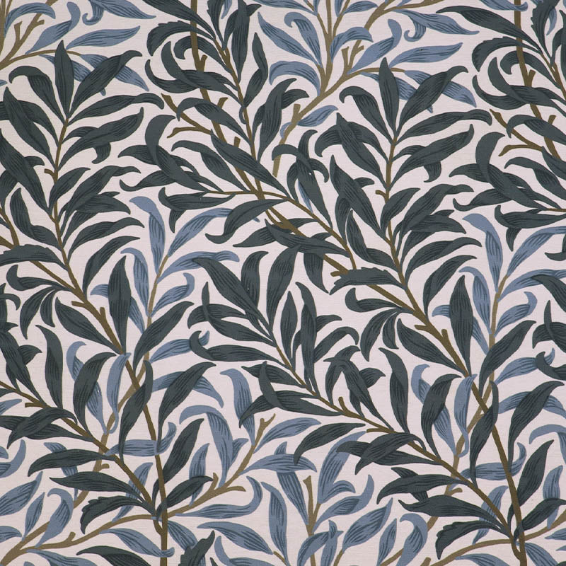 80% Cotton 20% Polyester William Morris Water Resistant Outdoor Fabric - Willow Boughs - Dark Blue