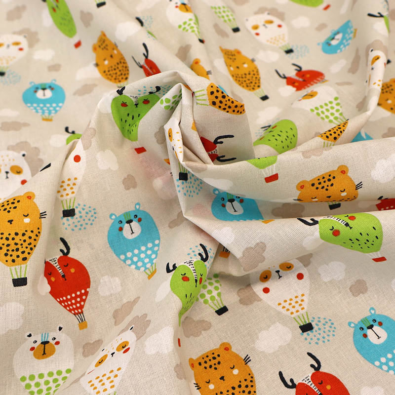 100% Cotton Novelty Cotton Fabric - Hot Air Balloons
