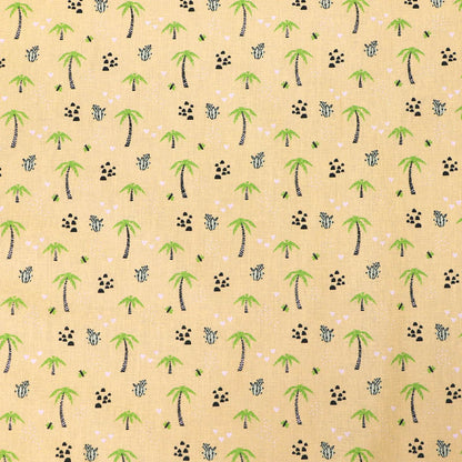 Wide Width Cotton - Yellow - Palms