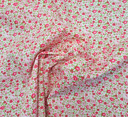 Great Value - Wide Width Floral Cotton - Floral Meadow - Pink