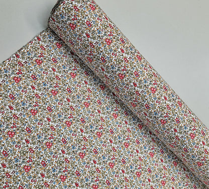 Great Value - Wide Width Floral Cotton - Pinks and Taupe
