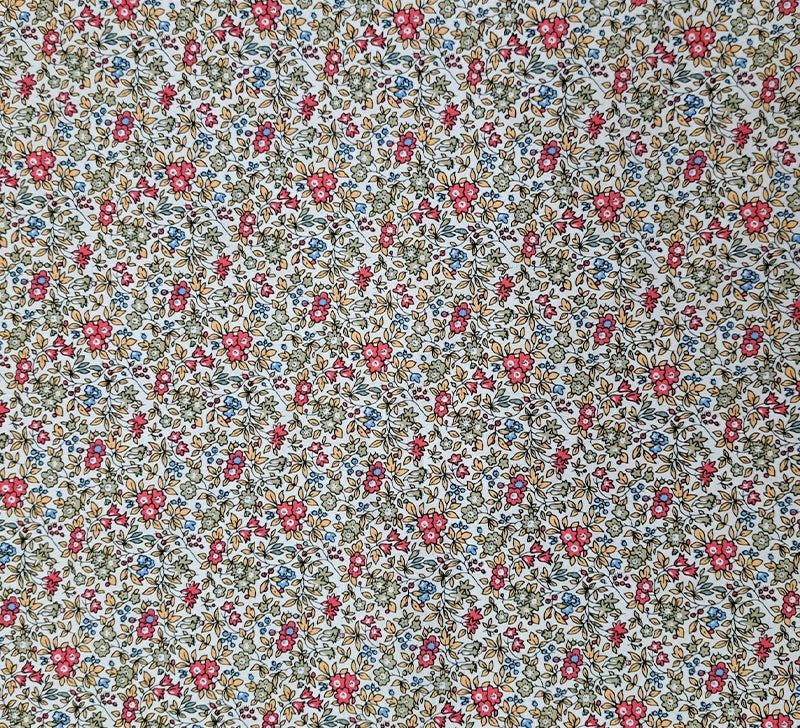 Great Value - Wide Width Floral Cotton - Pinks and Taupe