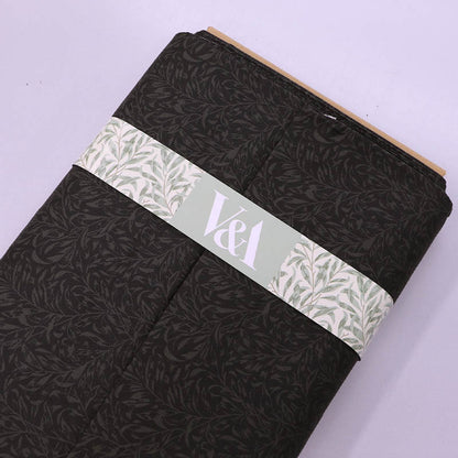 William Morris Quilting Cotton - Black - Willow Bough