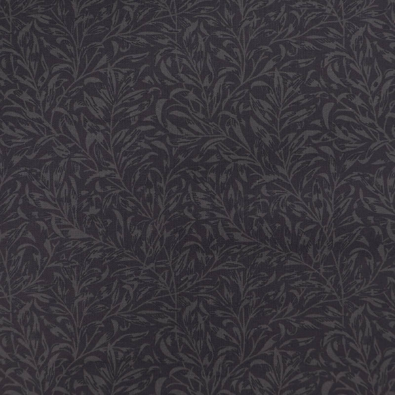 William Morris Quilting Cotton - Black - Willow Bough