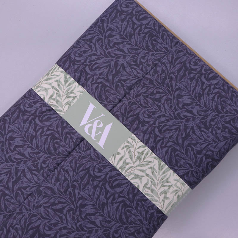 100% Cotton William Morris Fabric - Grey Willow Boughs
