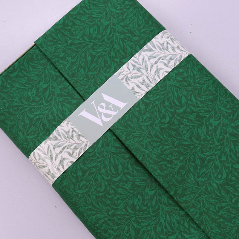 100% Cotton William Morris Fabric - Emerald Green Willow Boughs licensed from the V&A