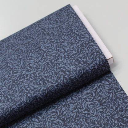 100% Organic Cotton  William Morris Fabric - Navy Willow Bough