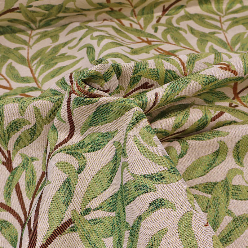 80% Cotton 20% Polyester William Morris Tapestry Fabric - Willow Bough Sage Green and Taupe