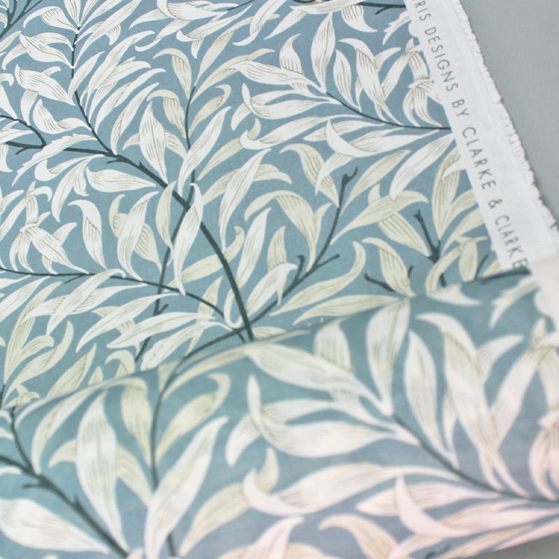 William Morris Willow Bough Fabric - Dove Grey