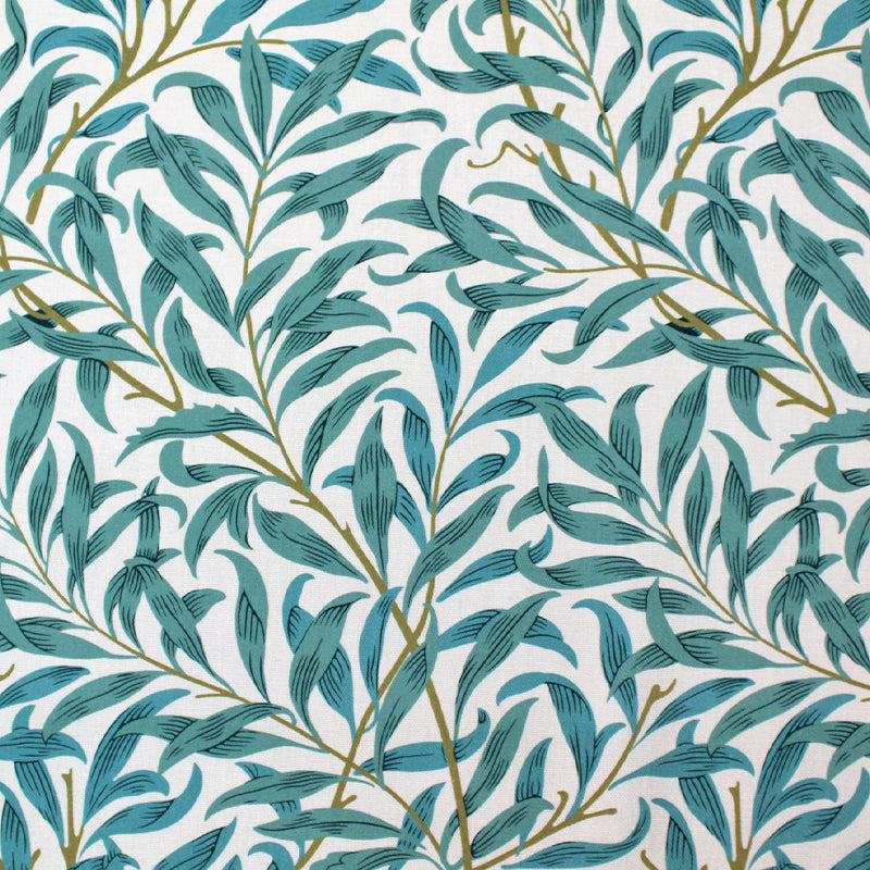 William Morris Willow Bough Fabric - Teal Green