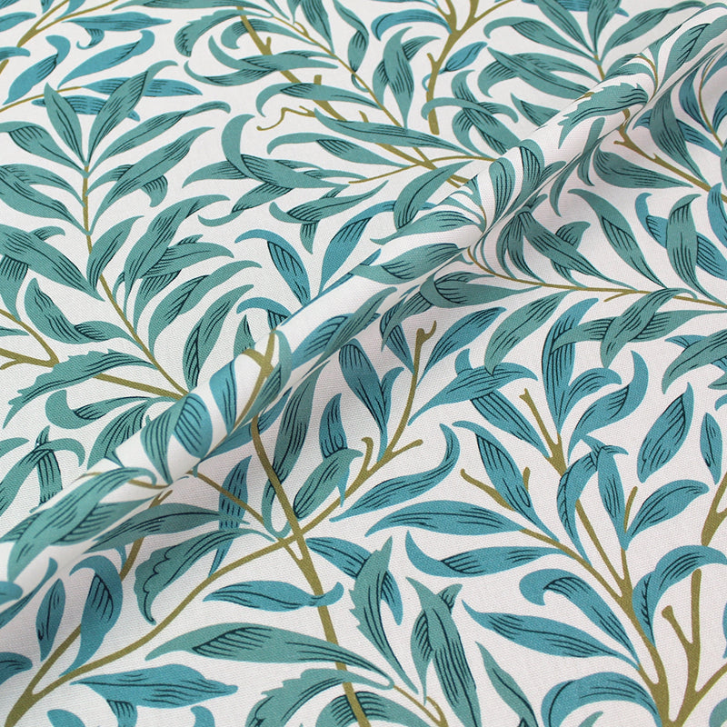 William Morris Willow Bough Fabric - Teal Green