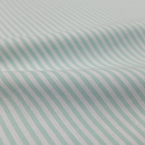 60CM Chambray Cotton - Mint - Stripe