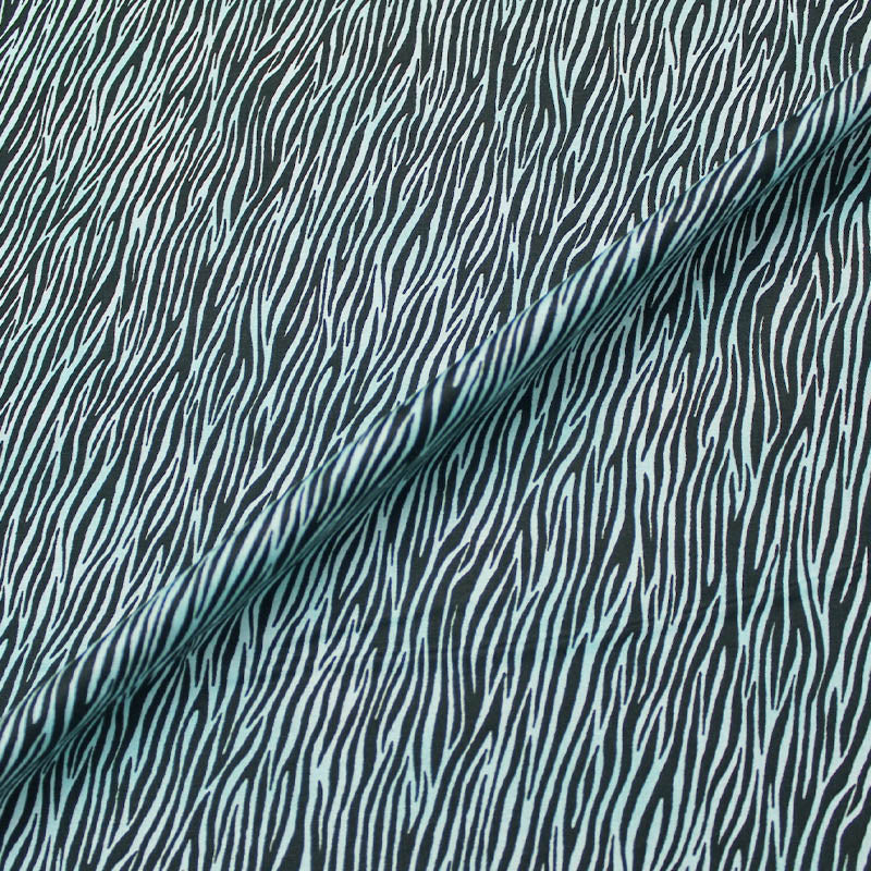 100% Cotton Zebra Print - Turquoise