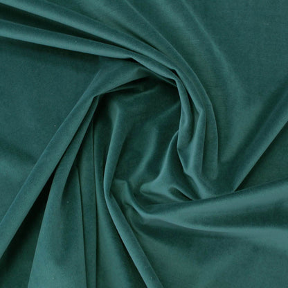 Petrol Green Velvet Fabric