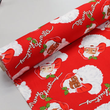 Red Christmas Santa fabric Alexander Henry