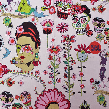 Pink Alexander Henry Frida Fabric 