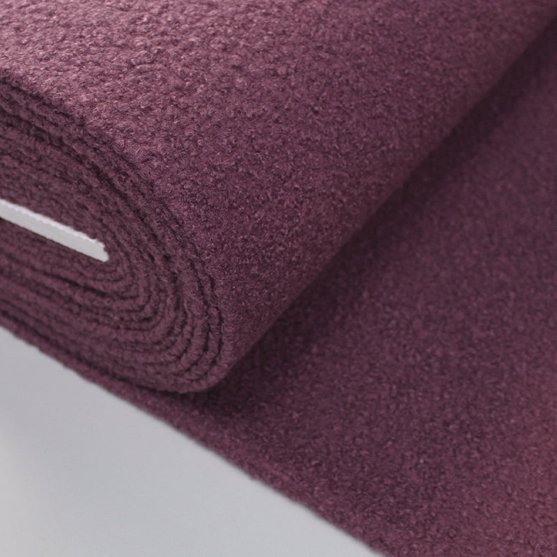Boucle Coating Fabric - Mulberry Purple