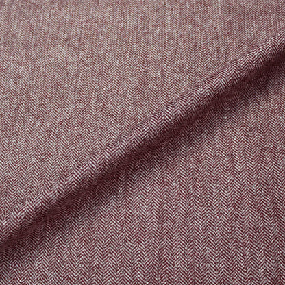 Brick Dressmaking Wool Blend Herringbone - Malbec