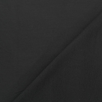 Cotton Elastane Brushed Back Sweatshirt - Black