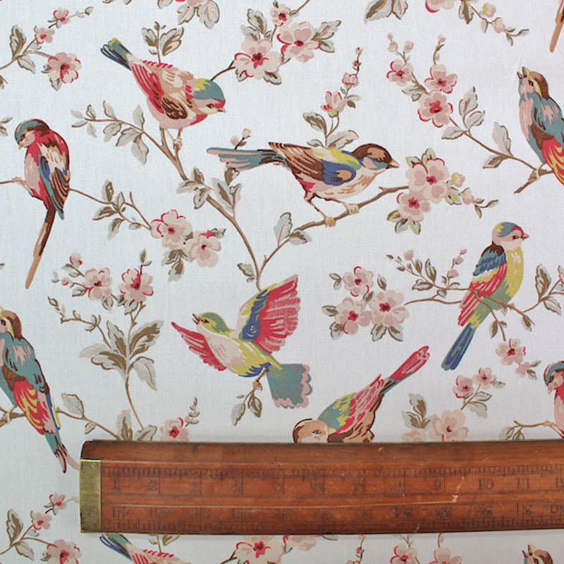 Cath Kidston Home Furnishing Fabric British Birds in Pastel
