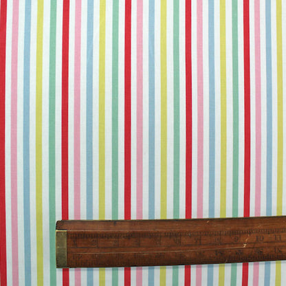 Cath Kidston Home Furnishing Fabric Mid Stripe  - Candy