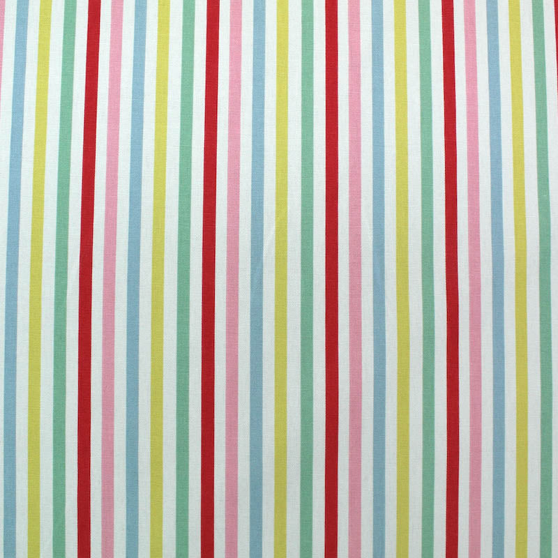 Cath Kidston Home Furnishing Fabric Mid Stripe  - Candy