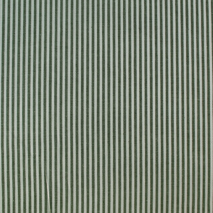 Chambray Cotton - Forest Green - Stripe