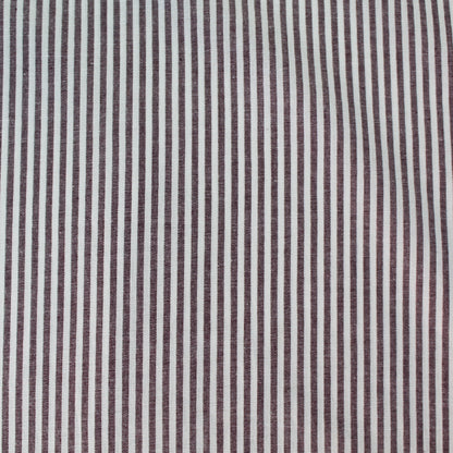 Chambray Cotton - Mulberry - Stripe