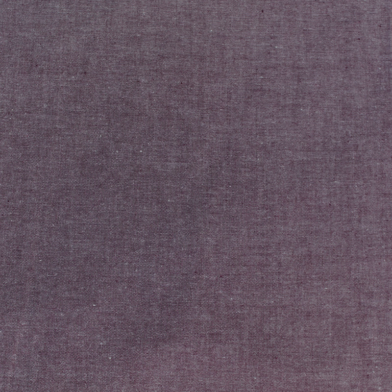 plain purple cotton chambray fabric