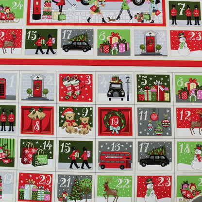 Christmas Advent Calendar Panel - London Shopping